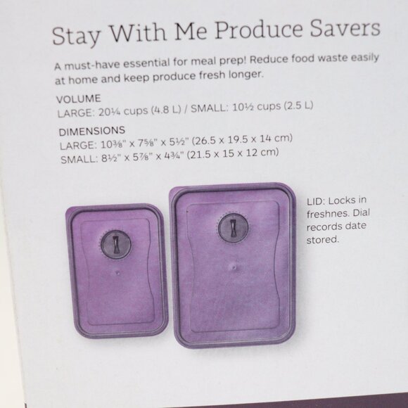 Epicure Save With Me Produce Savers 2 in Box BNIB - Picture 4 of 6